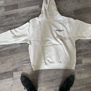 Essentials Gray Hoodie for Men